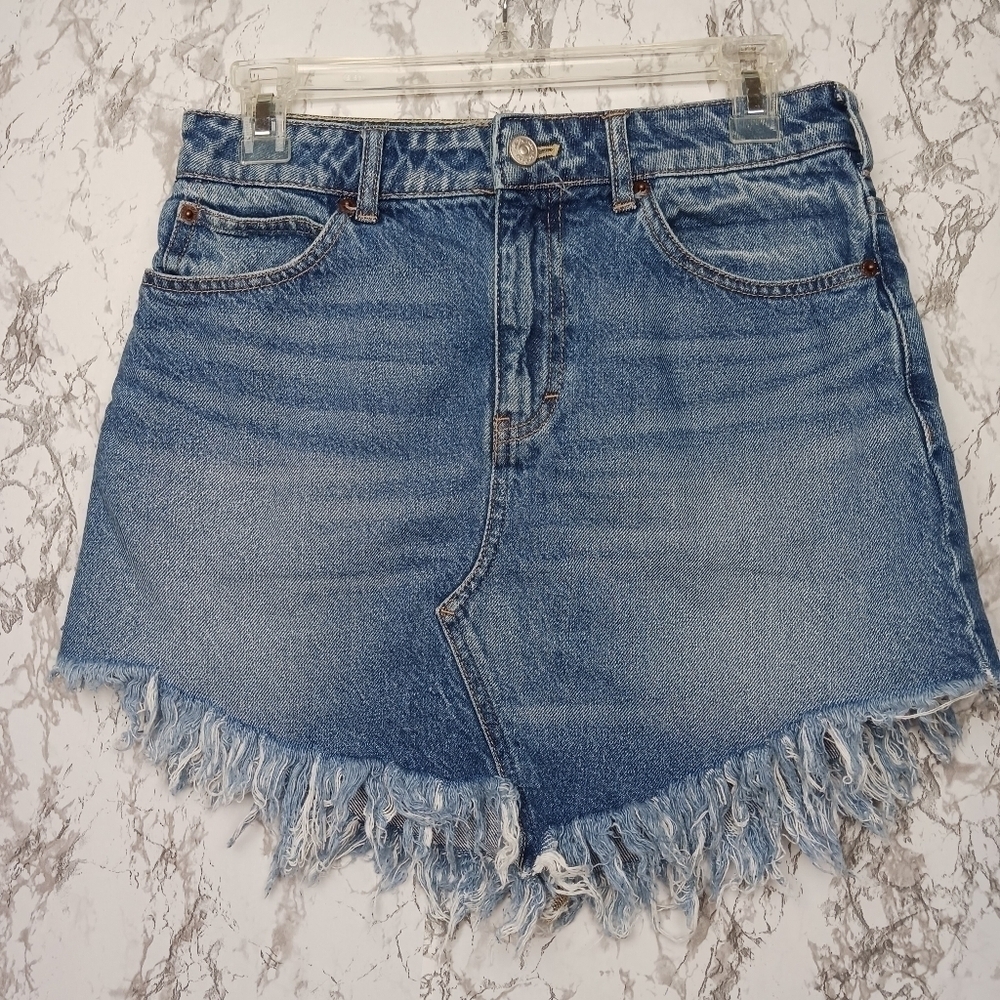 We The Free Bailey denim skirt women's size 26 blue